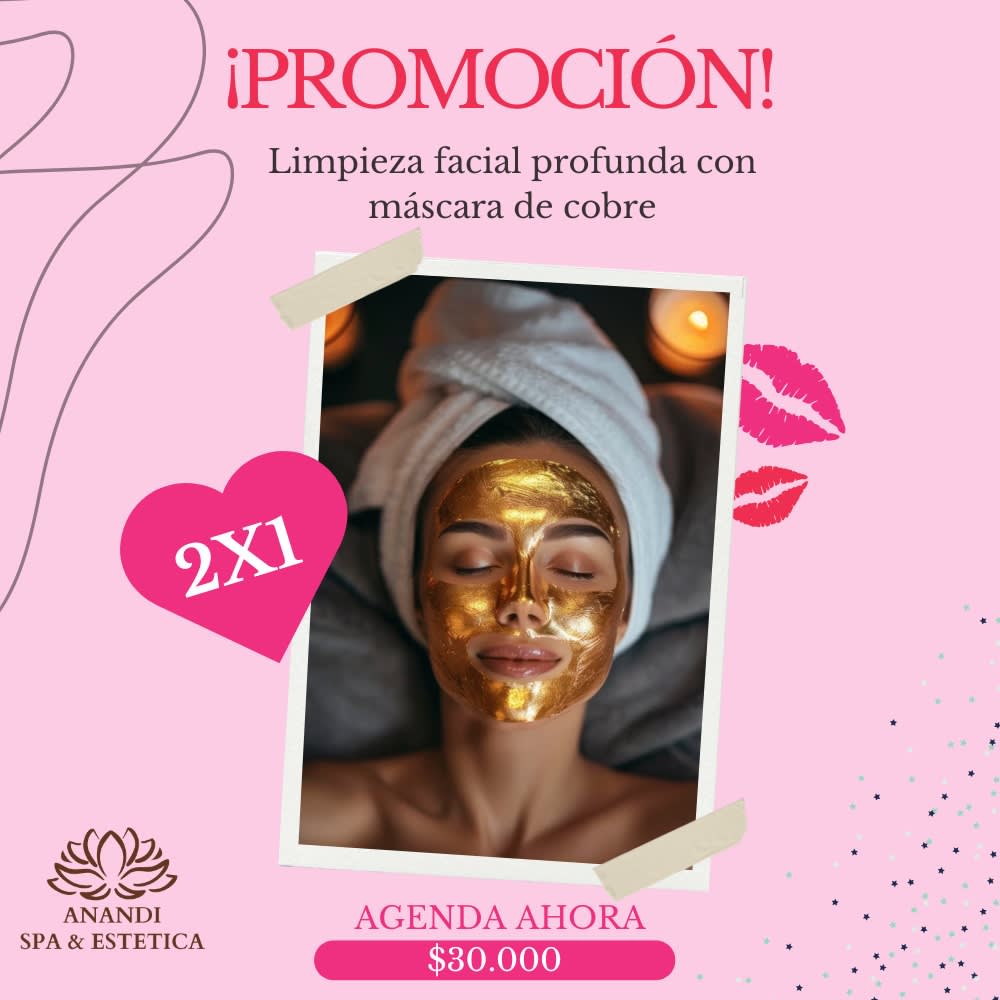 facial mascara de cobre